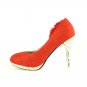 2013 waterproof red flower wedding shoes