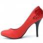A cheap golden flower wedding shoes