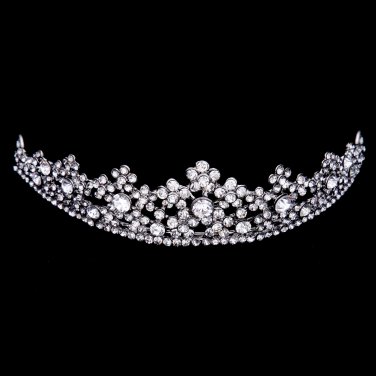 Wonderful Silver Diamond Bridal Crown