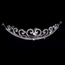 Beautiful silver rhinestones married Crown