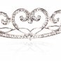 Beautiful silver rhinestones married Crown