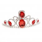 Red alloy bride married Crown