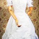 Cotton White Ruffles Short Sleeves Gothic Lolita Dress