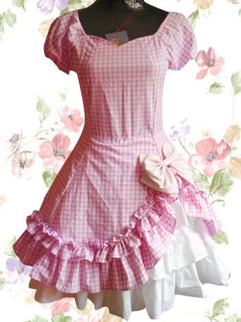 Decorated Pink Creamy Bow Hat Sweet Lolita main image 1