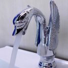 EMS(DHL) Free shipping bathroom basin sink single hole swan faucet