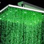 Free shipping Stainless steel square  lED shower head 50cm