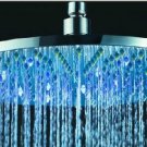 Free shipping Stainless steel round lED shower head 50cm