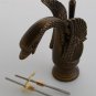 Free shipping Antique brass single hole swan basin sink faucet