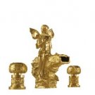 gold finish 3 Pcs ROMAN lovely girl Flower Fairy tub faucet  widespread bathtub faucet