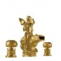 gold finish 3 Pcs ROMAN lovely girl Flower Fairy tub faucet  widespread bathtub faucet