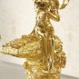 gold finish 3 Pcs ROMAN lovely girl Flower Fairy tub faucet  widespread bathtub faucet
