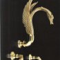 Wall mounted gold -PVD swan shower faucet Or swan sink faucet