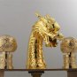 gold pvd clour  widespread 8 inch dragon lavtory sink  faucet