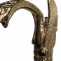 gold finish 8 inch widespread  swan sink faucet swan lavatory fauet crystal handles faucet