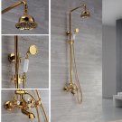 Gold clour Rainfall shower TUB faucet mixer tap wall mounted shower faucet Gold clour Rainfall shower TUB faucet mixer tap wall mounted shower faucet