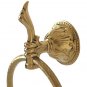 NEW design 24k GOLD flowers towel ring