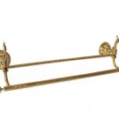FREE SHIPPING new design 24k gold flowers double towel bar