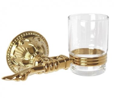 gold clour  Flowers single cup and tumbler holders