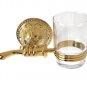 gold clour  Flowers single cup and tumbler holders