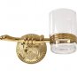 gold clour  Flowers single cup and tumbler holders