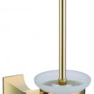 GOLD Color bathroom square toilet brush holder