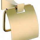 GOLD square design roll holder with cover toilet paper holder