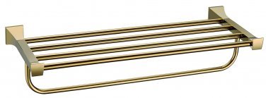new design square design GOLD towel shelf