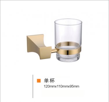 gold clour square design   single cup and tumbler holders