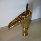 gold  colour single hole  basin sink faucet crystal tall sink faucet mixer tap deck mounted