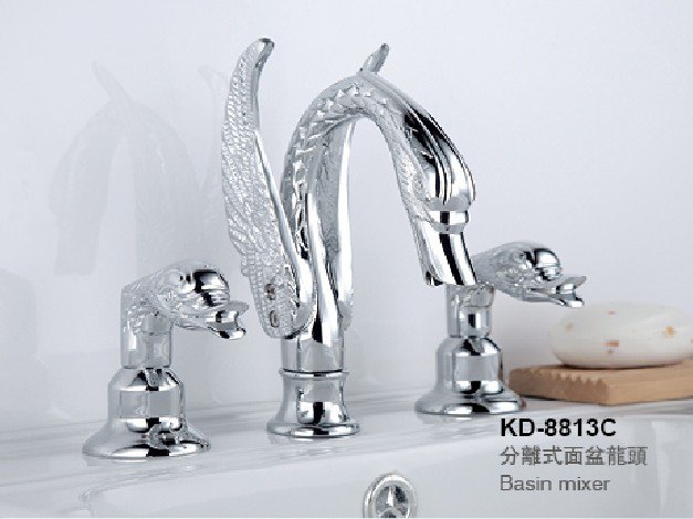 Free shipping SWAN FAUCET WIDESPREADY swan sink FAUCET
