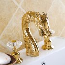 widespread 8 inch dragon crystal handles lavtory sink gold pvd faucet widespread 8 inch dragon crystal handles lavtory sink gold pvd faucet