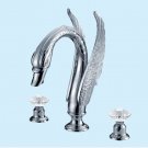 EMS Free shipping 3 PIECE ROMAN TUB CRYSTAL HANDLES SWAN CHROME FAUCET EMS Free shipping 3 PIECE ROMAN TUB CRYSTAL HANDLES SWAN CHROME FAUCET