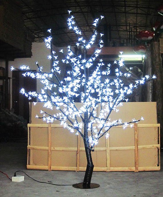 White 480pcs LED Bulbs 1.5m/5ft Height LED Cherry Blossom Tree Light Christmas Tree Light Decoration