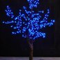 RED 5ft height Simulation LED Cherry Blossom Tree with Natural Trunk Christmas wedding holiday Deco
