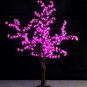 RED 5ft height Simulation LED Cherry Blossom Tree with Natural Trunk Christmas wedding holiday Deco