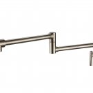 Wall Mount single cold Water Pot Filler kitchen faucet Double Joint Spout Brushed nickel Wall Mount single cold Water Pot Filler kitchen faucet Double Joint Spout Brushed nickel
