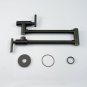 Wall Mount single cold Water Pot Filler kitchen faucet Double Joint Spout Black