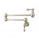 Wall Mount single cold Water Pot Filler kitchen faucet Double Joint Spout Brushed nickel Wall Mount single cold Water Pot Filler kitchen faucet Double Joint Spout Brushed nickel