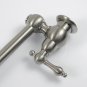 Wall Mount single cold Water Pot Filler kitchen faucet Double Joint Spout Brushed nickel