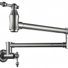 Wall Mount Single cold water Filler Kitchen Faucet tap Wall Mount 2 Handles new