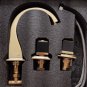 GOLD 8 inch 3 Holes widespread bathroom Lavatory Sink faucet deck mounted Luxury tap square design