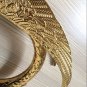Waterfall 8" widespread Tub Swan Faucet mixer tap Ti-gold bathtub faucet 3 holes Crystal handles