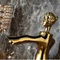 Single Hole Gold Pvd Finish Bathroom Sink Beauty Faucet Mixer Tap deck mounted luxurious tap