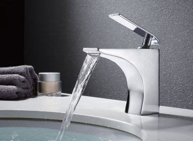 chrome single hole bathroom lavatory basin  sink faucet mixer tap Square crystal handles MODERN