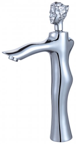 New arrival single hole Chrome Bathroom Sink Beauty Faucet Mixer Vessel Tap tall