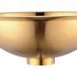 MODERN COPPER ROUND UNDERMOUNT HAMMERED BATHROOM SINK BASIN GOLD COLOUR