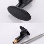 Black  oval waterfall bathroom basin sink faucet tap deck mount single hole Mushroom mixer tap