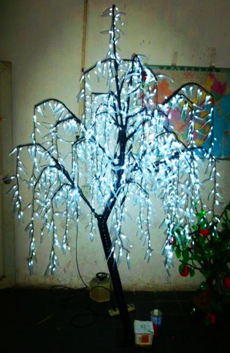 LED Artificial Willow Tree Light 945pcs LEDs Green Color Christmas