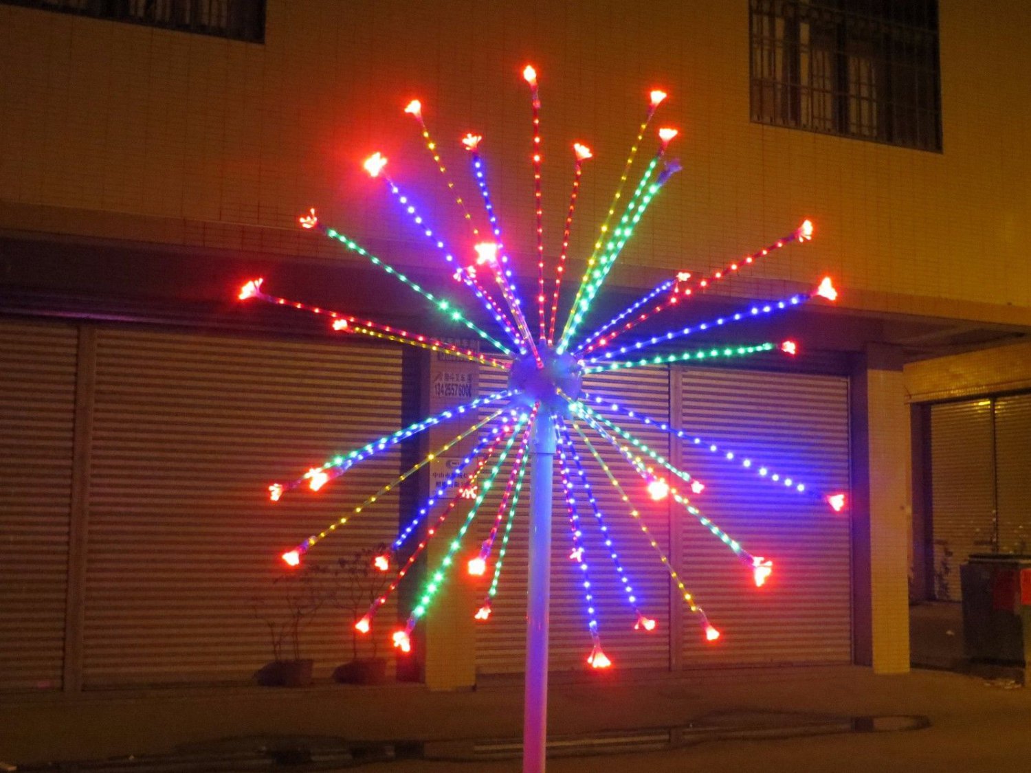 2m/6.6FT LED Fireworks Light Wedding Garden party Christmas brithday decor Light 4 Clours