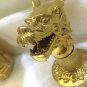 Gold color 3 Pcs 8" WIDESPREAD LAVATORY BATHROOM SINK DRAGON FAUCET mixer tap